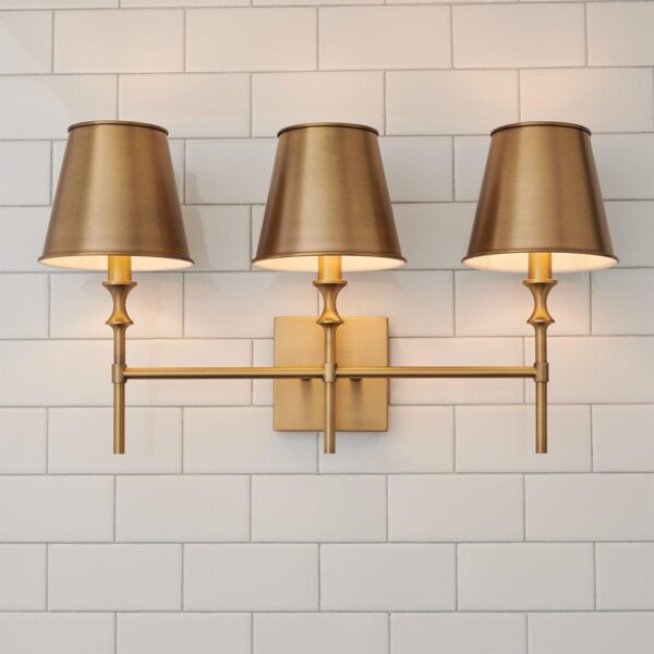 Antigue Vanity Light – 3 Light – view 4