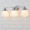 BS23092.0.BS23092CH Ethel School Haus Opal Glass Vanity Light – 3 Light