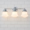 BS23092.3.BS23092CH Ethel School Haus Opal Glass Vanity Light – 3 Light – view 4