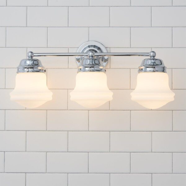 BS23092.3.BS23092CH Ethel School Haus Opal Glass Vanity Light – 3 Light – view 4