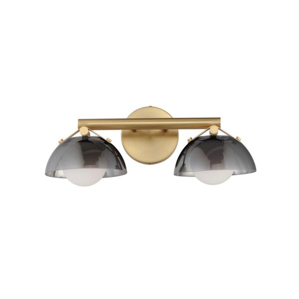 Marjani Vanity Light – 2 Light – Smoked