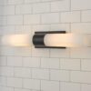 BS24057.0.BS24057BK Malika Opal Glass Bath Sconce – 2 Light
