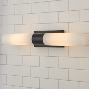 Malika Opal Glass Bath Sconce – 2 Light