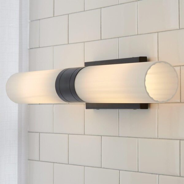 BS24057.3.BS24057BK Malika Opal Glass Bath Sconce – 2 Light – view 4