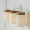 BS24126.1.BS24126WH Wood Capped Vanity Light – 3 Light – view 2