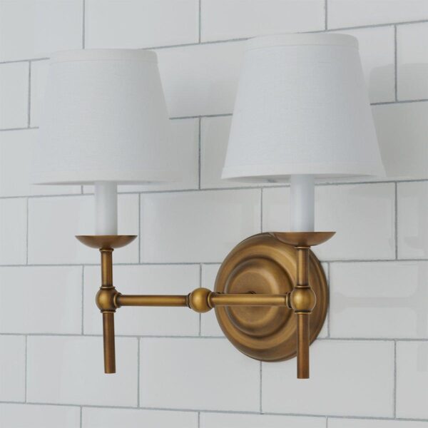 Erin & Ben Co. Watkins Vanity Light – 2 Light – view 2