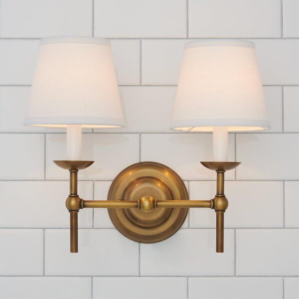 Erin & Ben Co. Watkins Vanity Light – 2 Light – view 3