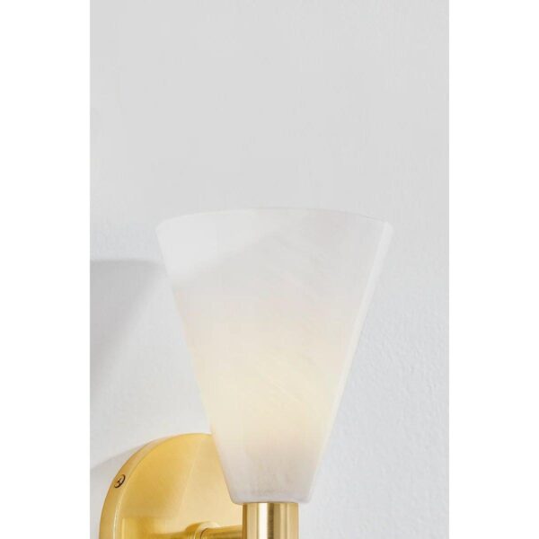 BS24334.2.BS24334AB Frosted Plume Bath Sconce – view 3