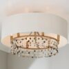 CH14117.2.CH14117AG Shell and Crystal Drum Shade Chandelier – view 3