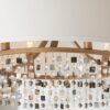 CH14117.3.CH14117AG Shell and Crystal Drum Shade Chandelier – view 4