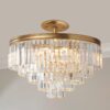 CH15226.1.CH15226GL Faceted Glass Layered Convertible Chandelier – 20″ – view 2