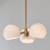 CH23015.2.CH23015BO Xaviero Transitional Glass Chandelier – 3 Light – Opal – view 3