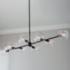 CH23016.0.CH23016MB Xaviero Glass Island Chandelier – Clear