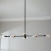 CH23016.2.CH23016MB Xaviero Glass Island Chandelier – Clear – view 3