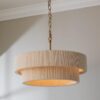 CH23084.0.CH23084AB Kalini Double Drum Convertible Chandelier