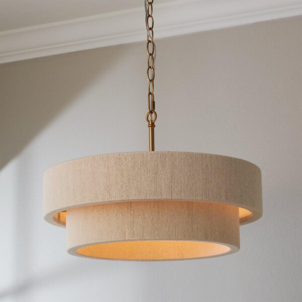 CH23084.0.CH23084AB Kalini Double Drum Convertible Chandelier