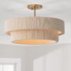 CH23084.1.CH23084AB Kalini Double Drum Convertible Chandelier – view 2