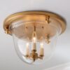 FM10031.0.FM10031AB Smokebell Lantern Ceiling Light – Clear