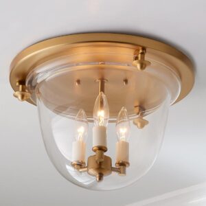 FM10031.0.FM10031AB Smokebell Lantern Ceiling Light – Clear