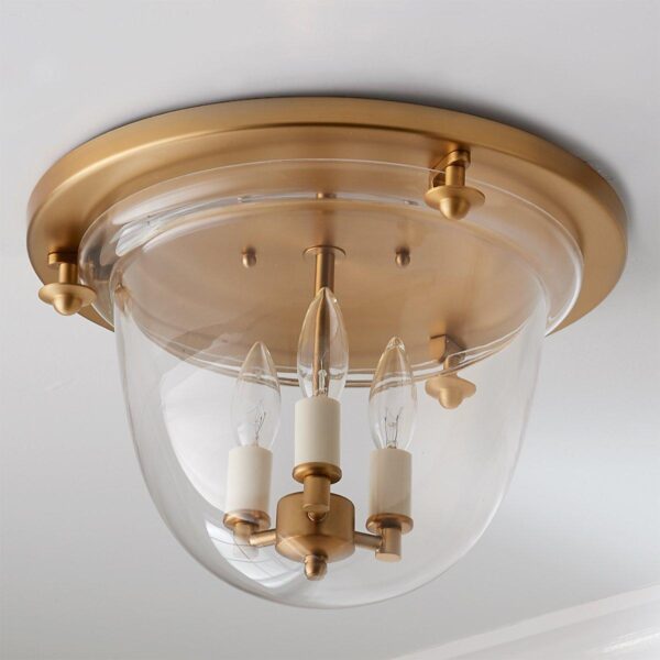 FM10031.1.FM10031AB Smokebell Lantern Ceiling Light – Clear – view 2
