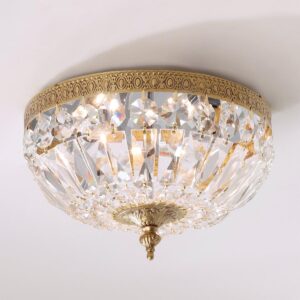 Cut Crystal Basket Ceiling Light – Small
