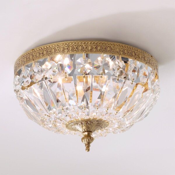 FM11006.0.FM11006AB Cut Crystal Basket Ceiling Light – Small
