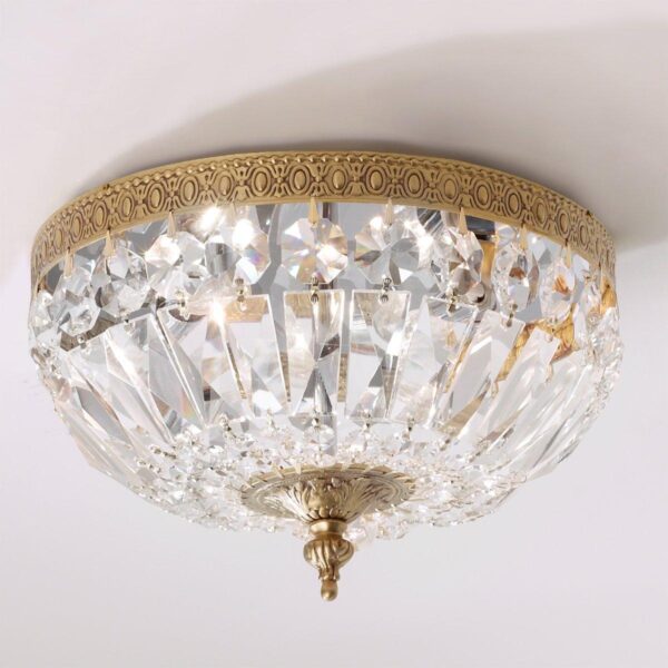 FM11006.5.FM11006AB Cut Crystal Basket Ceiling Light – Small – view 2