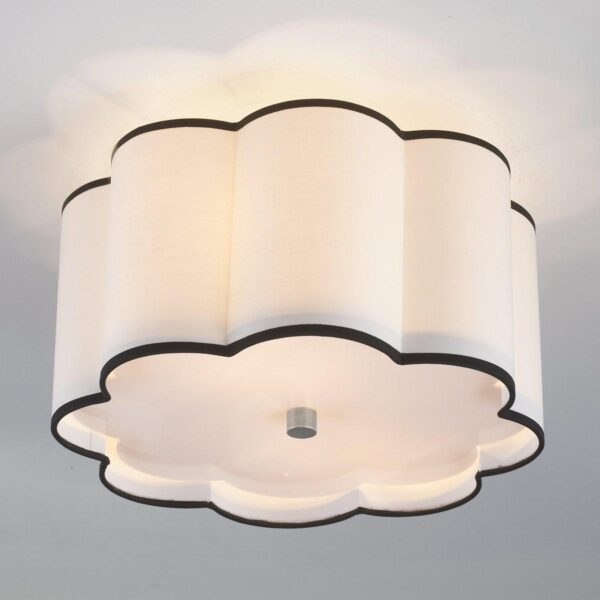 FM11040.0.FM11040SN Flower Drum Shade Ceiling Light