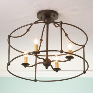 Wrought Iron Convertible Lantern