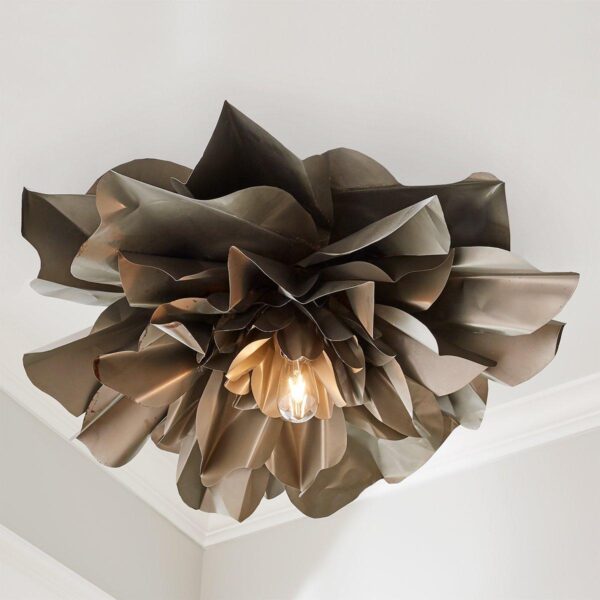 FM12047L.3.FM12047LGM Vintage Magnolia Blossom Ceiling Light – Large – view 4
