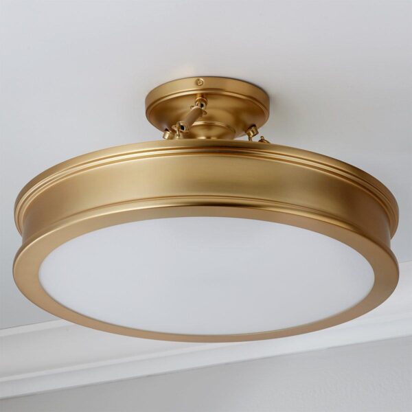 Traditional Urban Semi-Flush Ceiling Light – view 2