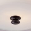 FM13066.3.FM13066BK Traditional Urban Drum Glass Semi-Flush Ceiling Light – view 4