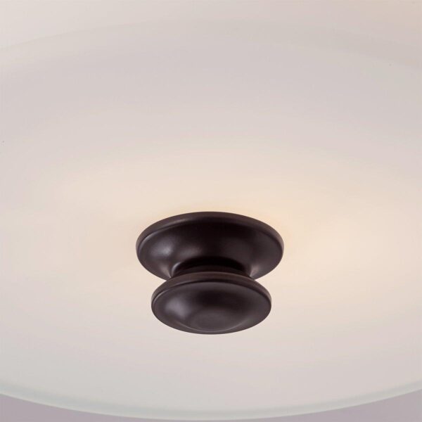 FM13066.3.FM13066BK Traditional Urban Drum Glass Semi-Flush Ceiling Light – view 4