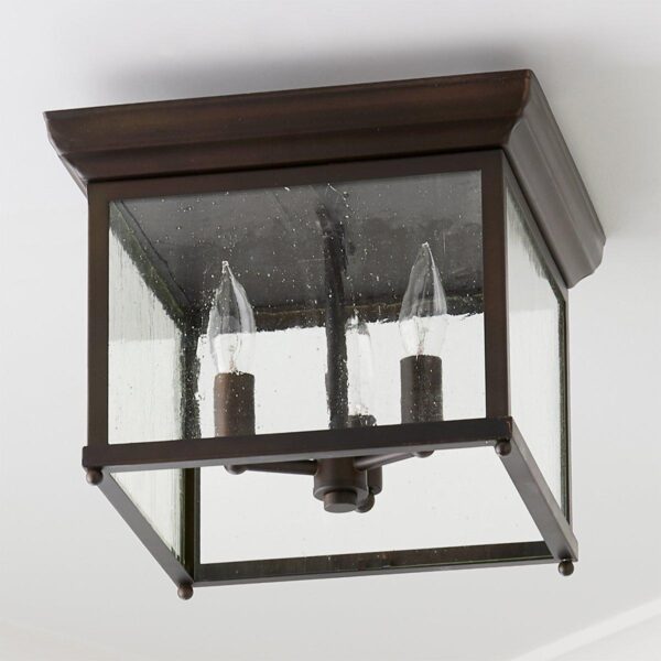 FM14062.1.FM14062BZ Square Off Outdoor Ceiling Light – view 2