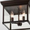 FM14062.2.FM14062BZ Square Off Outdoor Ceiling Light – view 3