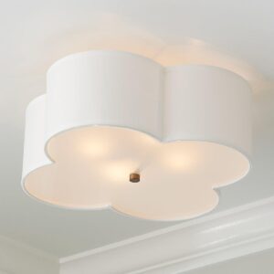 FM14104.0.FM14104GL Scalloped Shade Semi-Flush Ceiling Light – 4 light