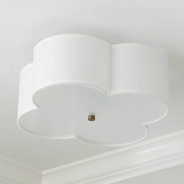 Scalloped Shade Semi-Flush Ceiling Light – 4 light – view 2