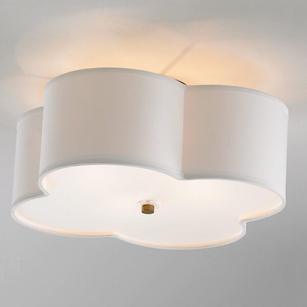 FM14132.0.FM14132GL Scalloped Shade Semi-Flush Ceiling Light – 2 Light