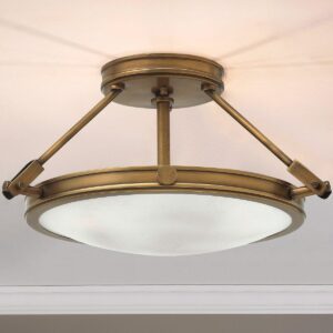 Mid-Century Retro Semi-Flush Ceiling Light – 3 Light
