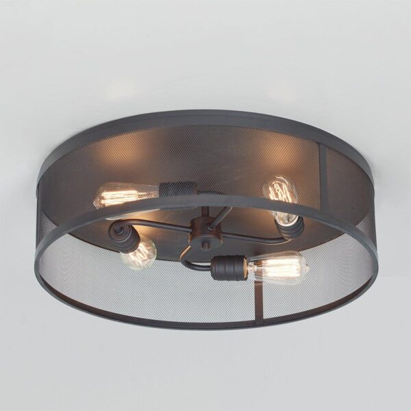 FM17030.0.FM17030BZ Vintage Mix Cage Ceiling Light – 4 Light