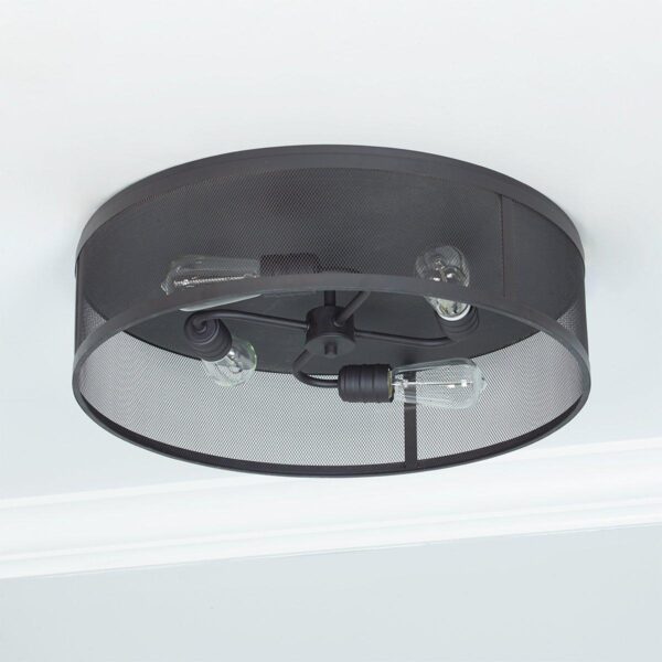 FM17030.5.FM17030BZ Vintage Mix Cage Ceiling Light – 4 Light – view 2
