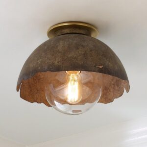 FM17051.0.FM17051GM Young House Love Rough Edge Metal Ceiling Light