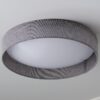 15″ LED Linen Shade Ceiling Light – view 2