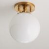 FM17080.1.FM17080AB Minimalist Globe Semi-Flush Ceiling Light – 1 Light – view 2