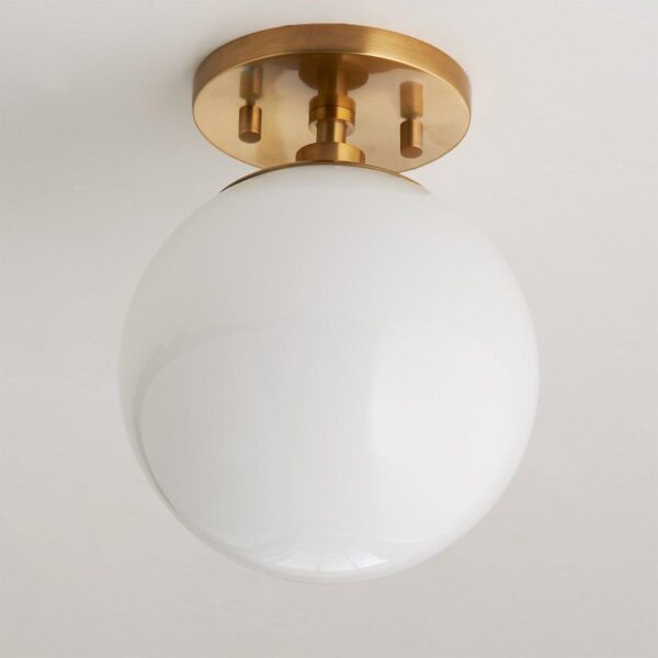 FM17080.1.FM17080AB Minimalist Globe Semi-Flush Ceiling Light – 1 Light – view 2