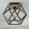 FM18049A.1.FM18049AGY Weathered Wood Cage Ceiling Light – view 2