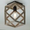 FM18049A.2.FM18049AGY Weathered Wood Cage Ceiling Light – view 3