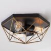 Prismatic Wire Cage Ceiling Light
