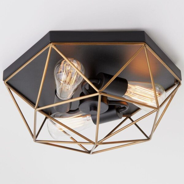 Prismatic Wire Cage Ceiling Light – view 2
