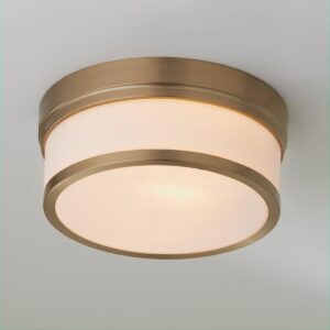 Metallic Banded Drum Ceiling Light – 2 Light